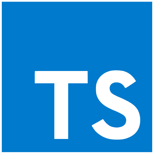 Logo da tecnologia TypeScript
